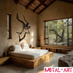 Noble Horns - laser-cut metal wall art