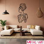 Tribal Grace - laser-cut metal wall art