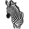 Striped Sentinel - laser-cut metal wall art