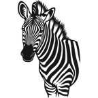 Striped Sentinel - laser-cut metal wall art