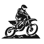 Dirt Bike - Peak Rush - laser-cut metal wall art