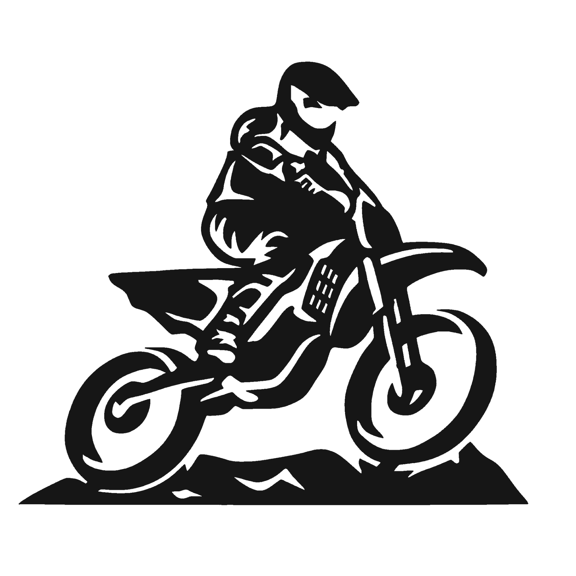 Dirt Bike - Peak Rush - laser-cut metal wall art