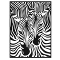 Zebra Fusion - laser-cut metal wall art