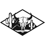 Outlaw Territory - laser-cut metal wall art