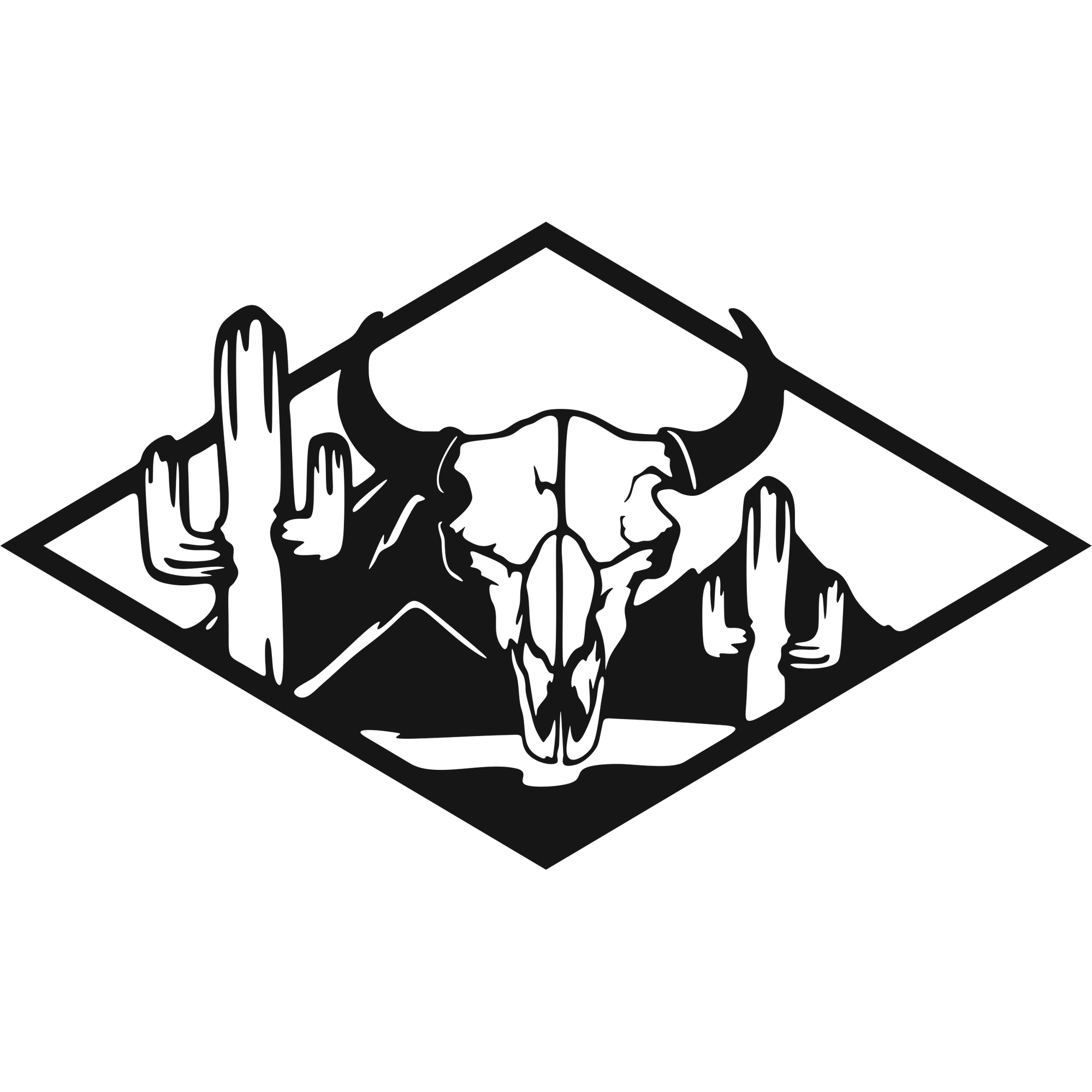 Outlaw Territory - laser-cut metal wall art