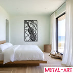 Patterned Melody - laser-cut metal wall art