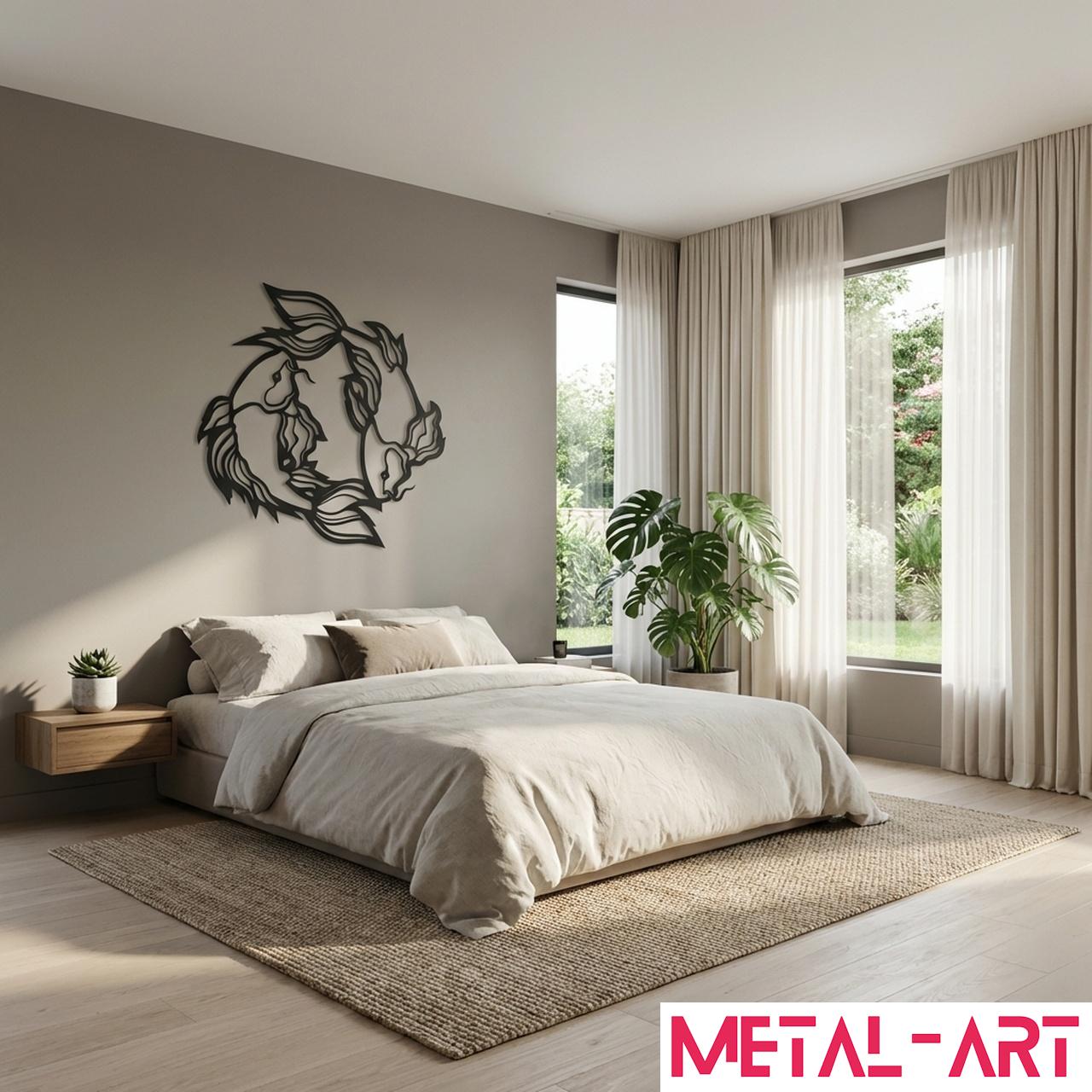 Betta Blaze - laser-cut metal wall art