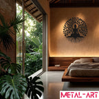 Sacred Balance - laser-cut metal wall art