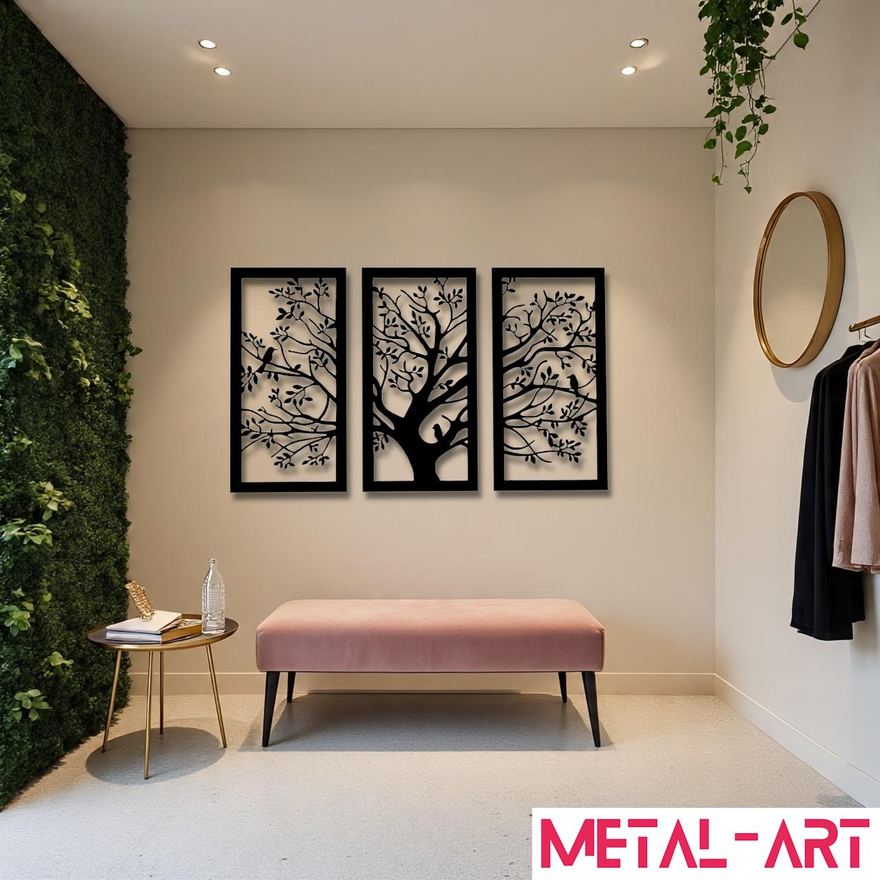 Whispers in the Trees - laser-cut metal wall art