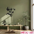 Flourish in Bloom - laser-cut metal wall art