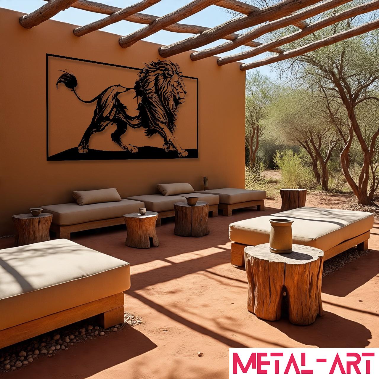Regal Stride - laser-cut metal wall art