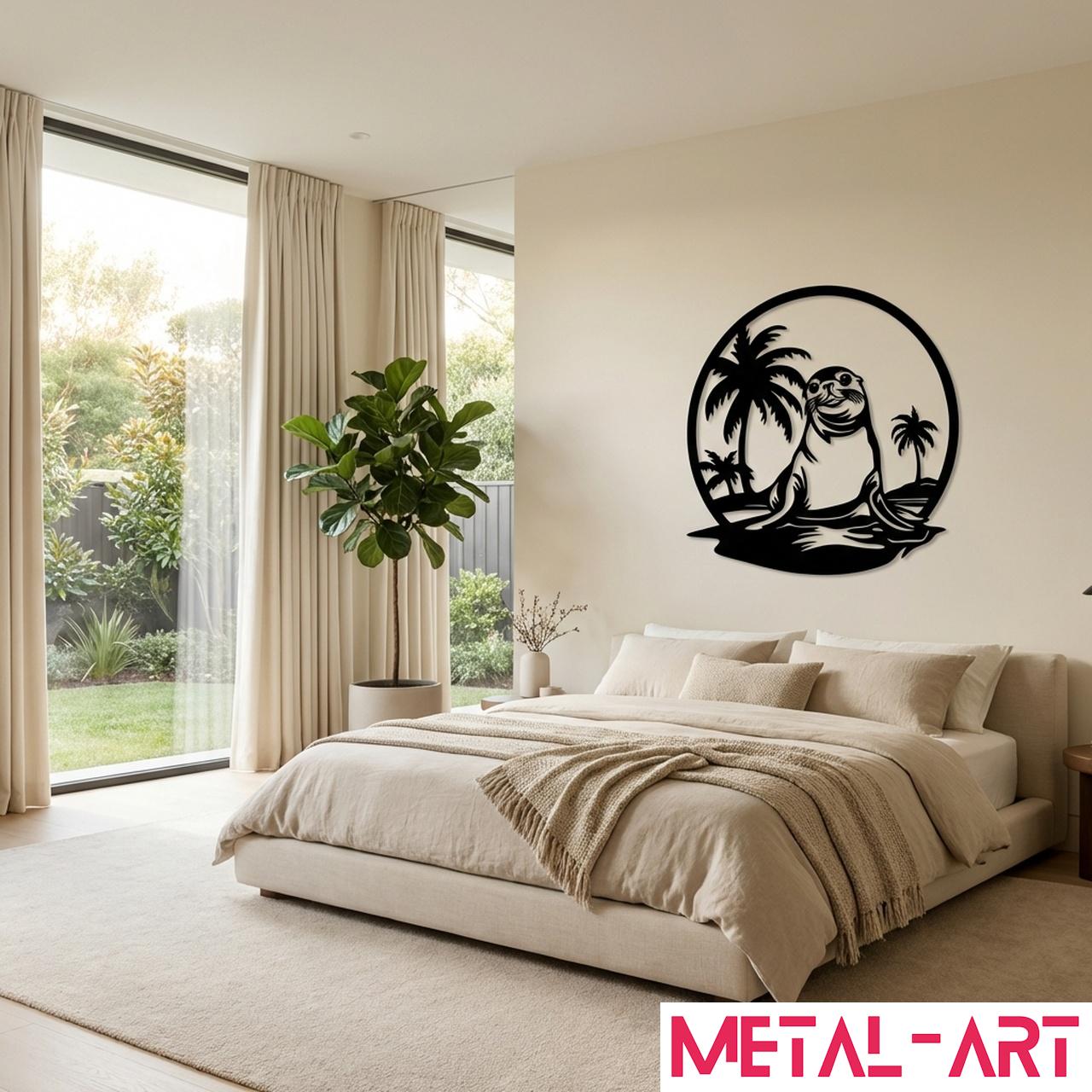 Harbour Charm - laser-cut metal wall art