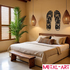 Island Footprints - laser-cut metal wall art