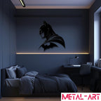 Shadow Guardian - laser-cut metal wall art