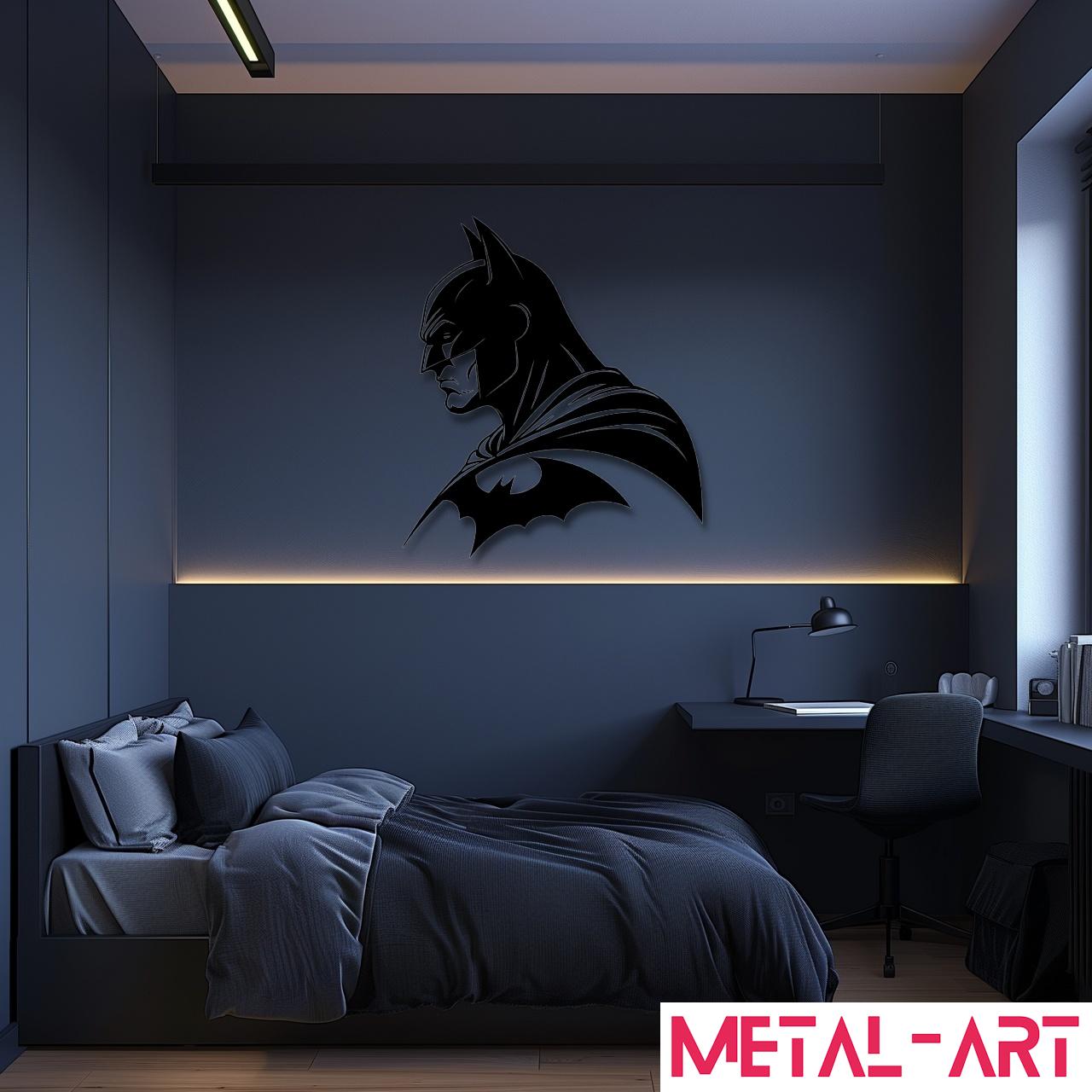 Shadow Guardian - laser-cut metal wall art