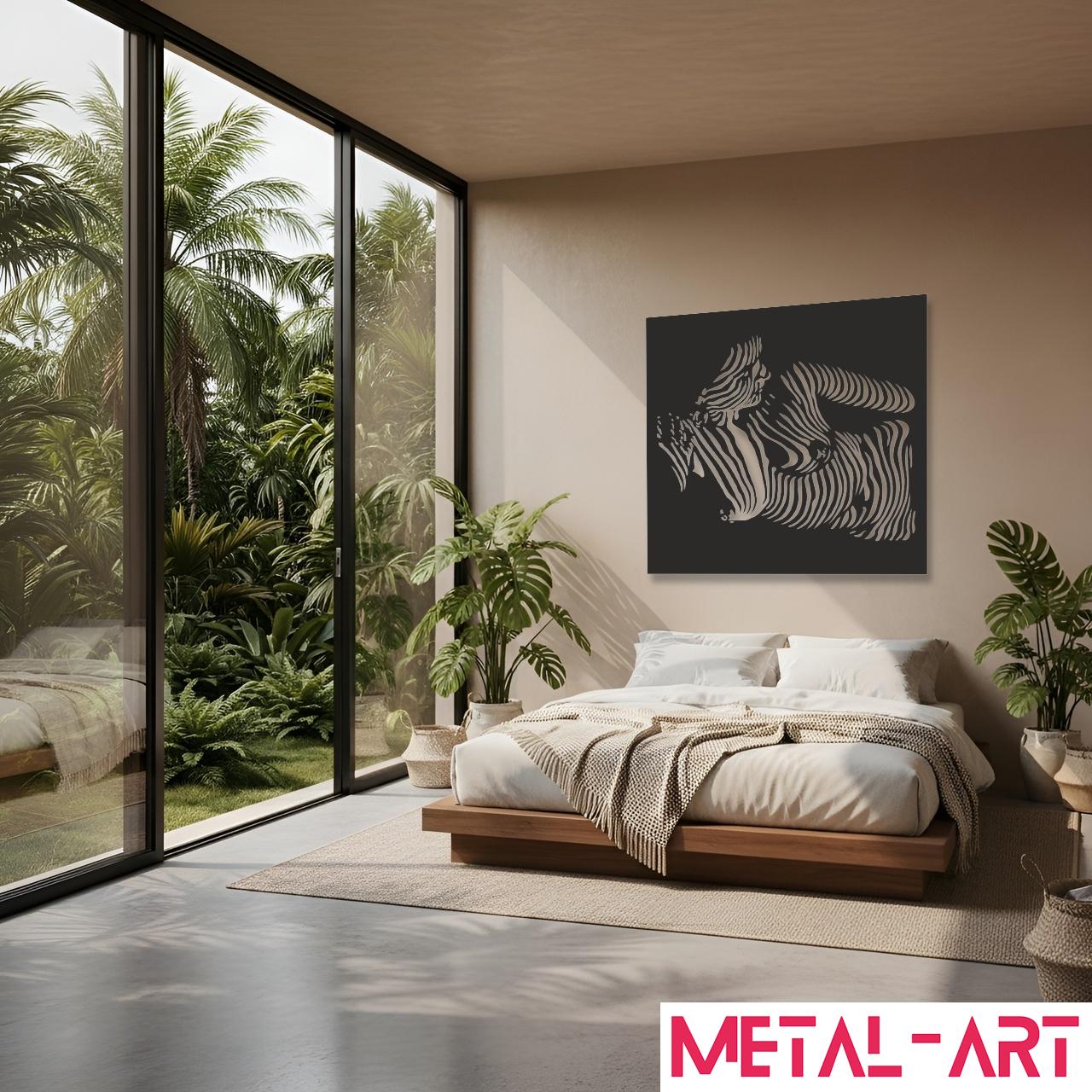Cascade Silhouette - laser-cut metal wall art