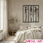 African Grace Trio - laser-cut metal wall art
