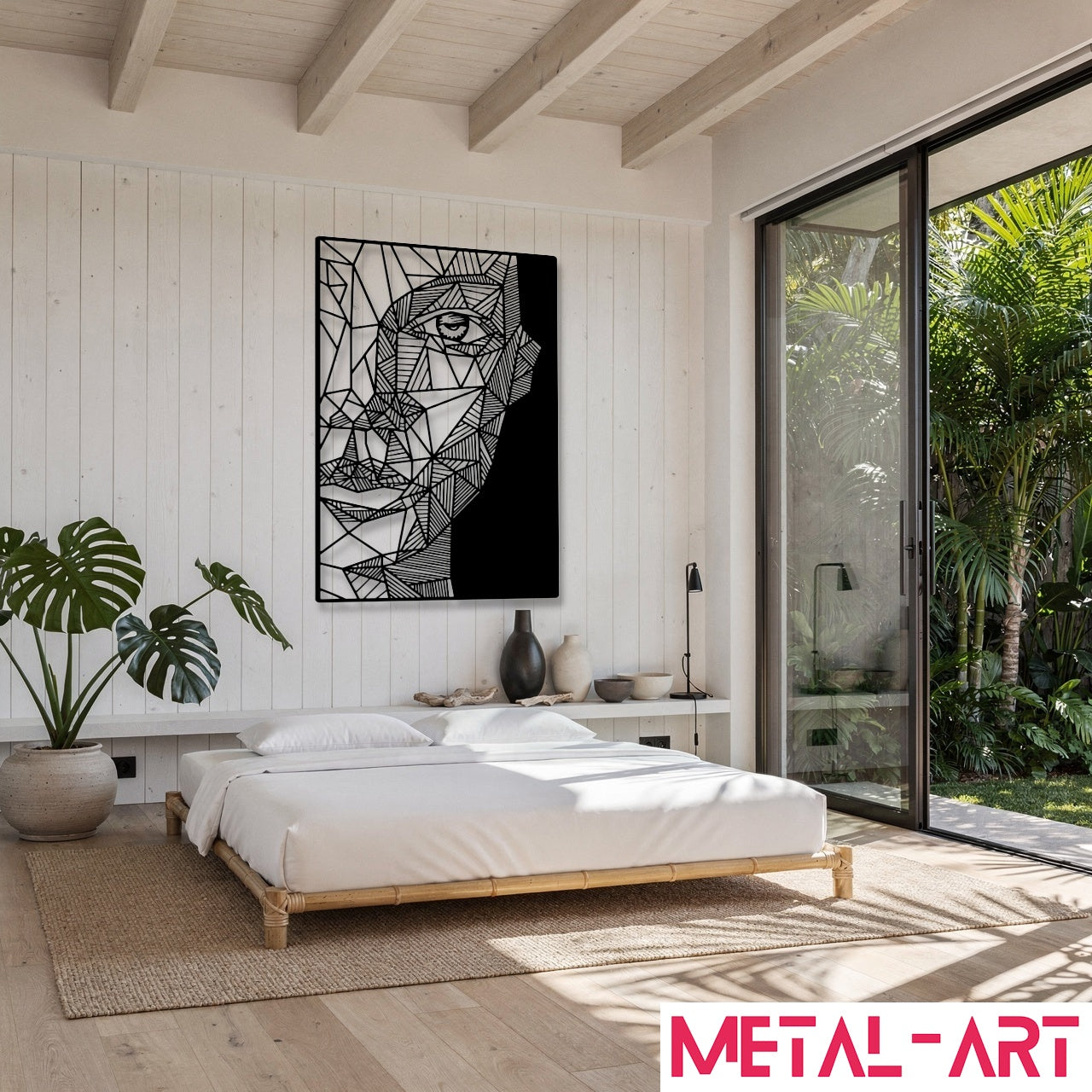 Mosaic Mind - laser-cut metal wall art