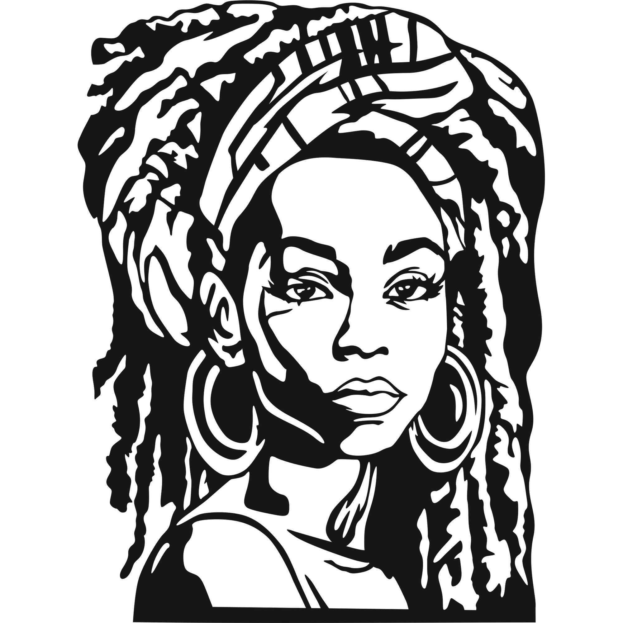 Soul Sister - laser-cut metal wall art