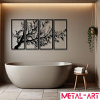 Branching Harmony - laser-cut metal wall art