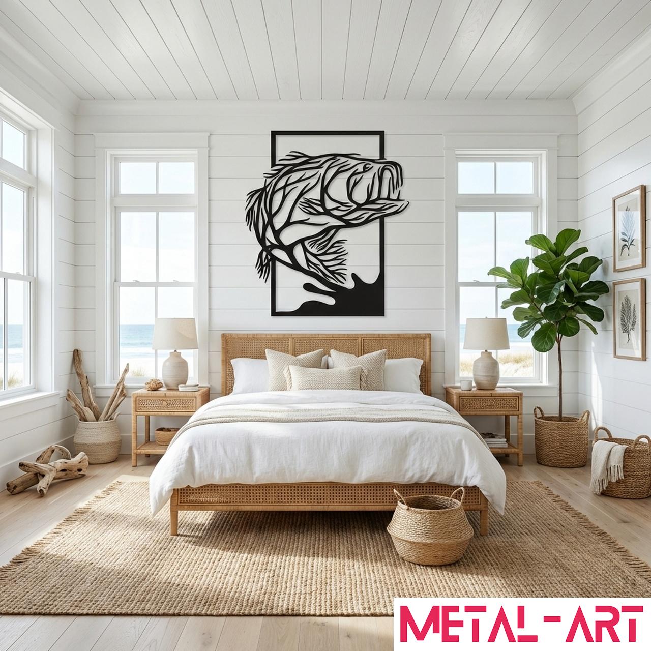 Trophy Splash - laser-cut metal wall art