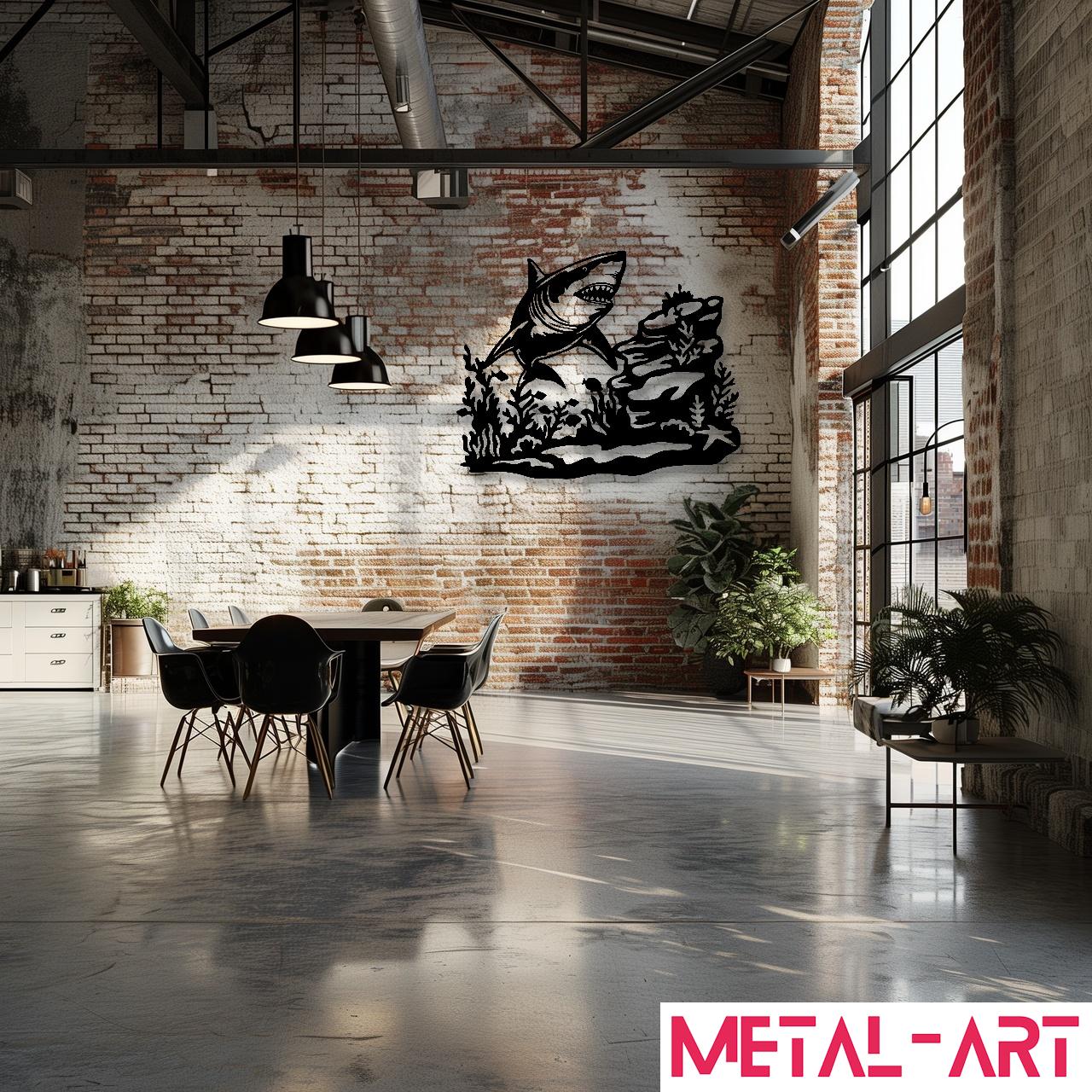 Apex Predator - laser-cut metal wall art