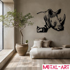 Mighty Horn - laser-cut metal wall art