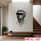 Veiled Identity - laser-cut metal wall art