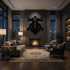 The Rider - laser-cut metal wall art
