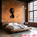 Blooming Beauty - laser-cut metal wall art