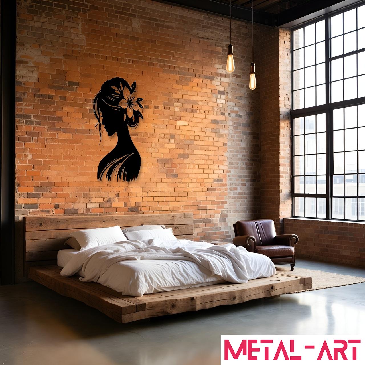 Blooming Beauty - laser-cut metal wall art