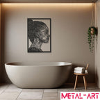 Textured Beauty - laser-cut metal wall art