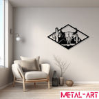 Outlaw Territory - laser-cut metal wall art