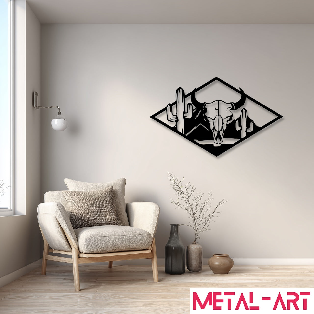 Outlaw Territory - laser-cut metal wall art