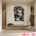Soul Sister - laser-cut metal wall art