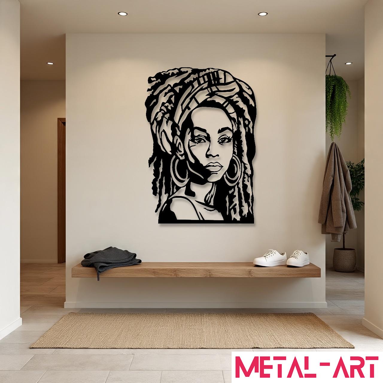 Soul Sister - laser-cut metal wall art