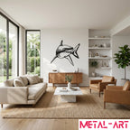 Jaws of Steel - laser-cut metal wall art
