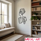 Tribal Grace - laser-cut metal wall art