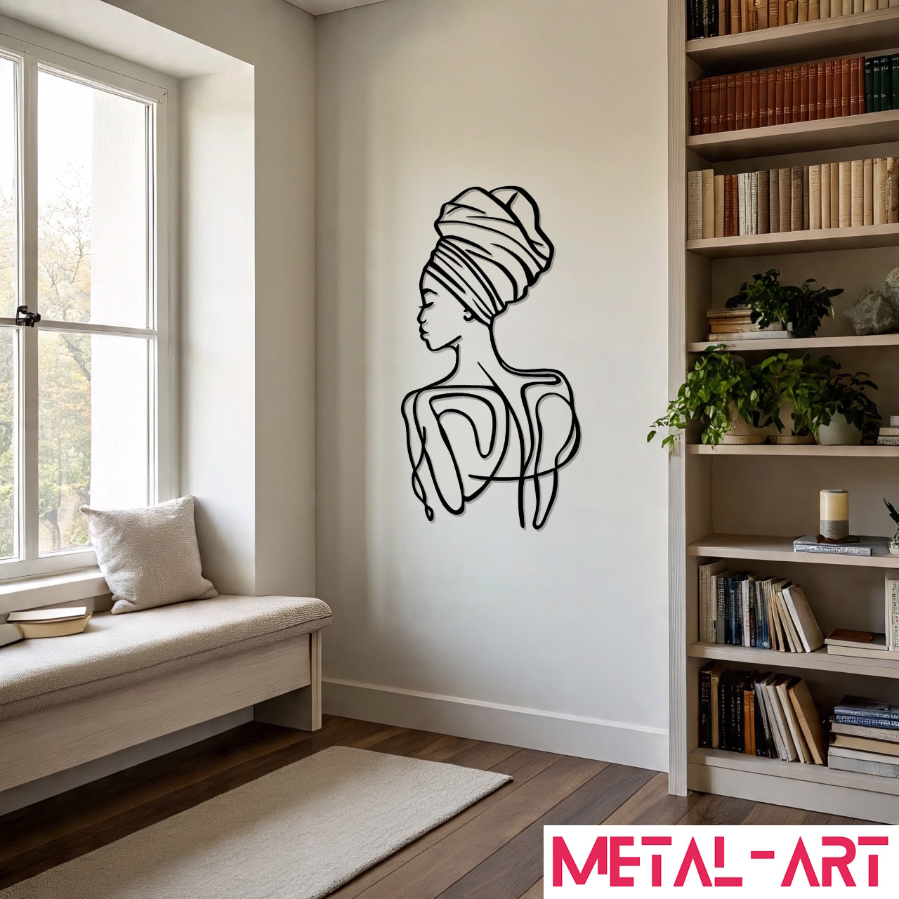 Tribal Grace - laser-cut metal wall art