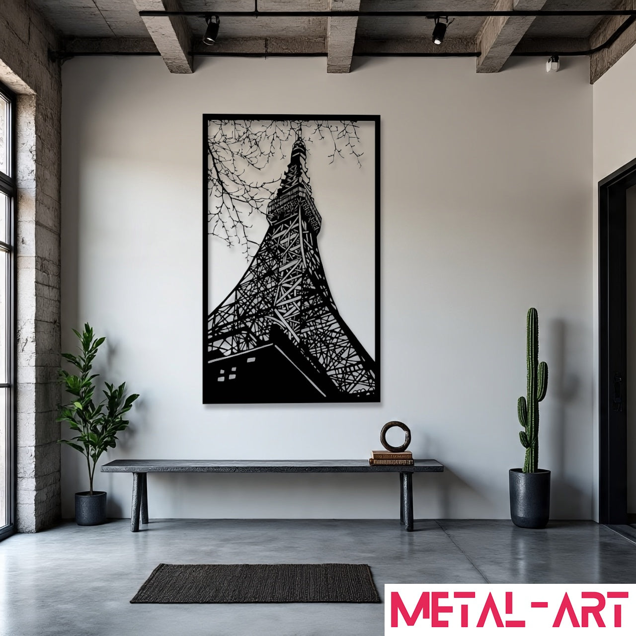 Paris Perspective - laser-cut metal wall art