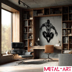 Leap of the Spider - laser-cut metal wall art