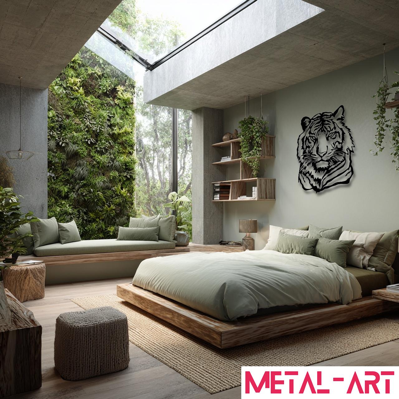 Eye of the Jungle - laser-cut metal wall art