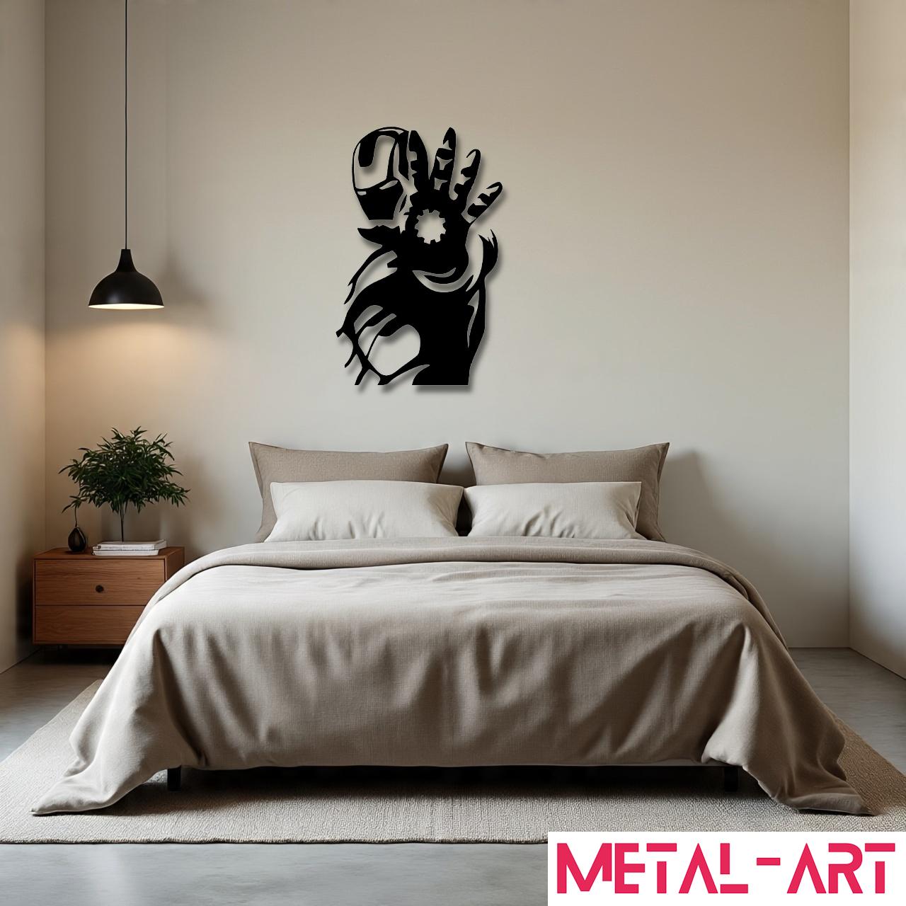 Stark Signature - laser-cut metal wall art