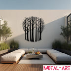 Circle of Silence - laser-cut metal wall art