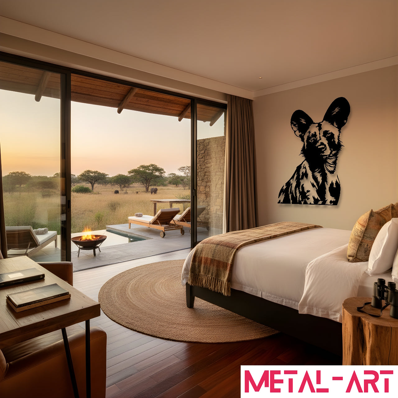 Pack Leader - laser-cut metal wall art