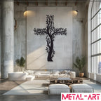 Rooted in Faith - laser-cut metal wall art
