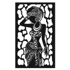 Ancestral Beauty - laser-cut metal wall art