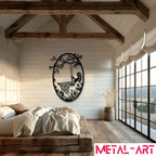 Garden Swing Dreams - laser-cut metal wall art