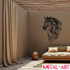 Wire Mane - laser-cut metal wall art