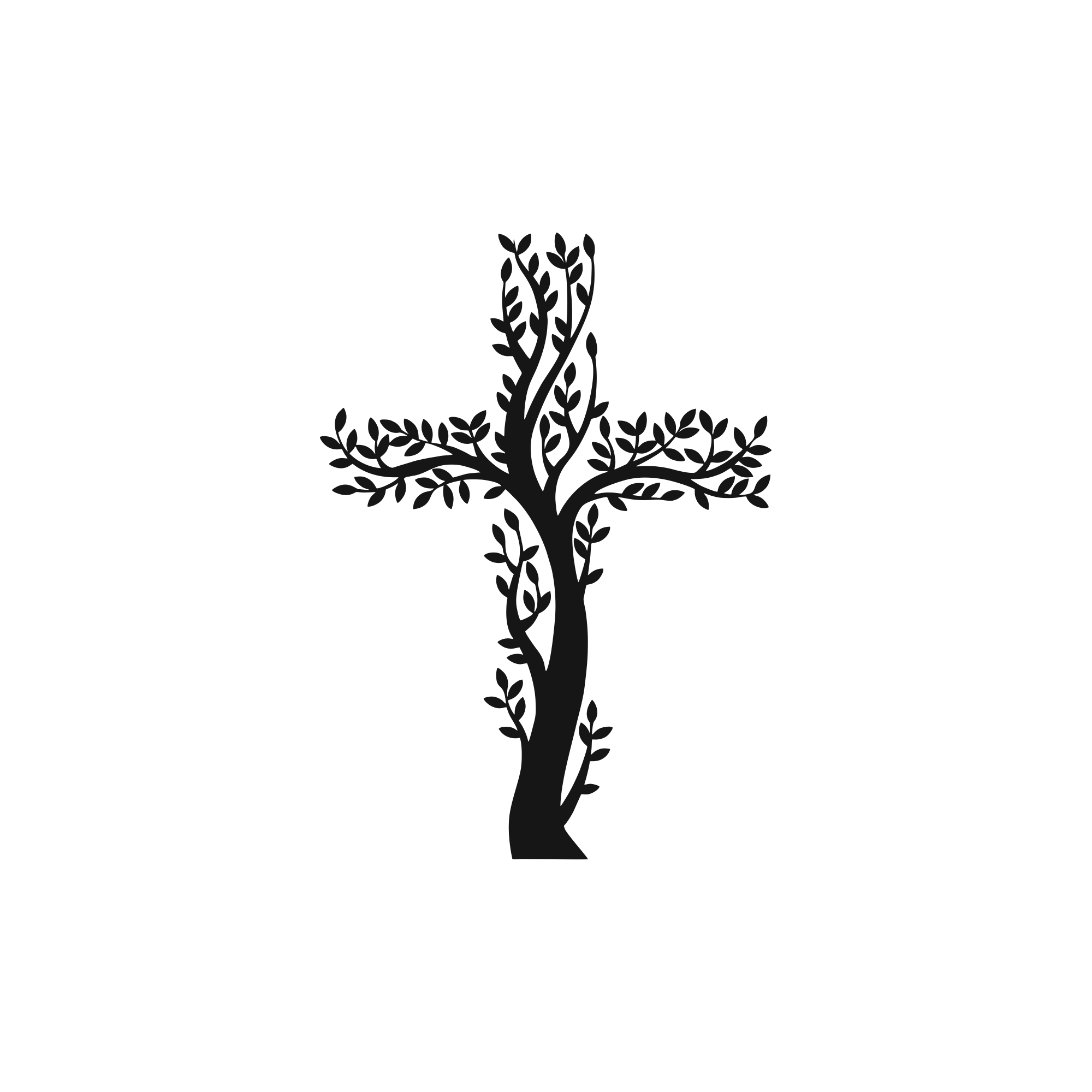 Rooted in Faith - laser-cut metal wall art